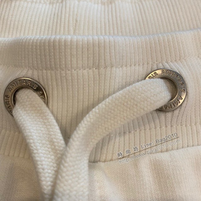 Ami專櫃2023SS新款愛心刺繡五分短褲 男女同款 tzy2669